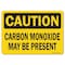Signmission OSHA Sign, 7" Height, 10" Width, Rigid Plastic, 7" H, 10" W, Landscape, Carbon Monoxide May Present OS-CS-P-710-L-19122 - alternate 1